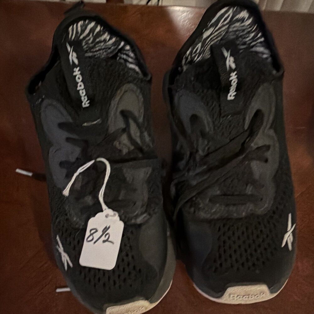 Reebok GY5837 Black Men's Athletic Sneakers Lace Up Low Top US 8.5